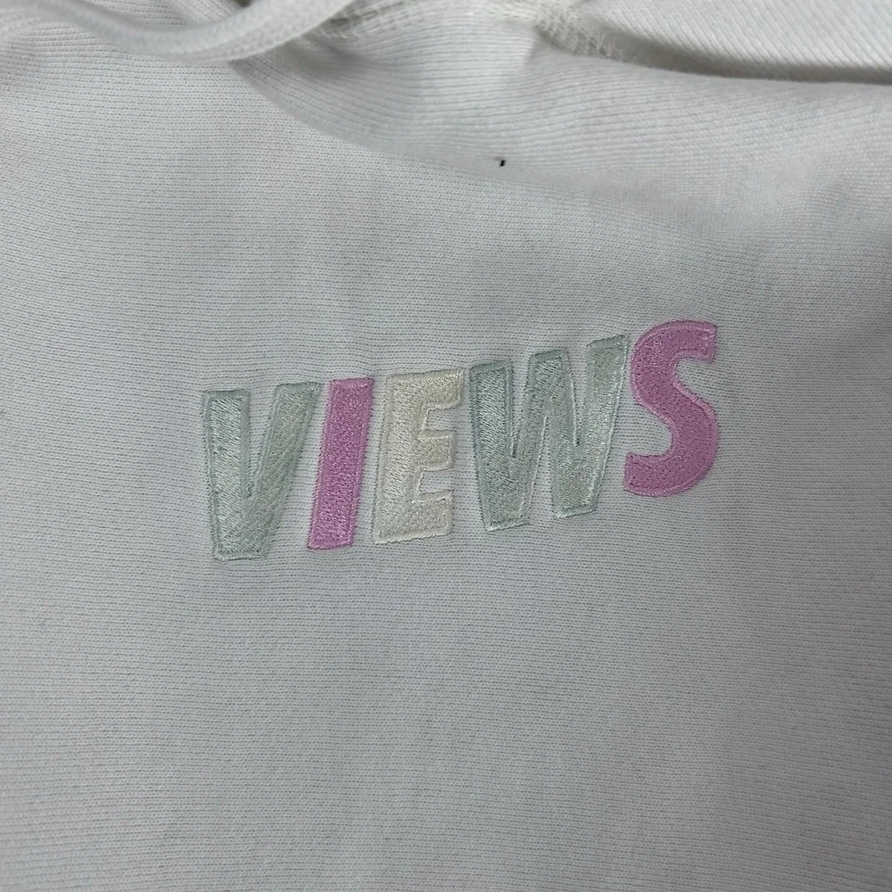 Views Podcast‎ Hoodie Mens Large Pullover Welcome Back Embroidered Sweatshirt